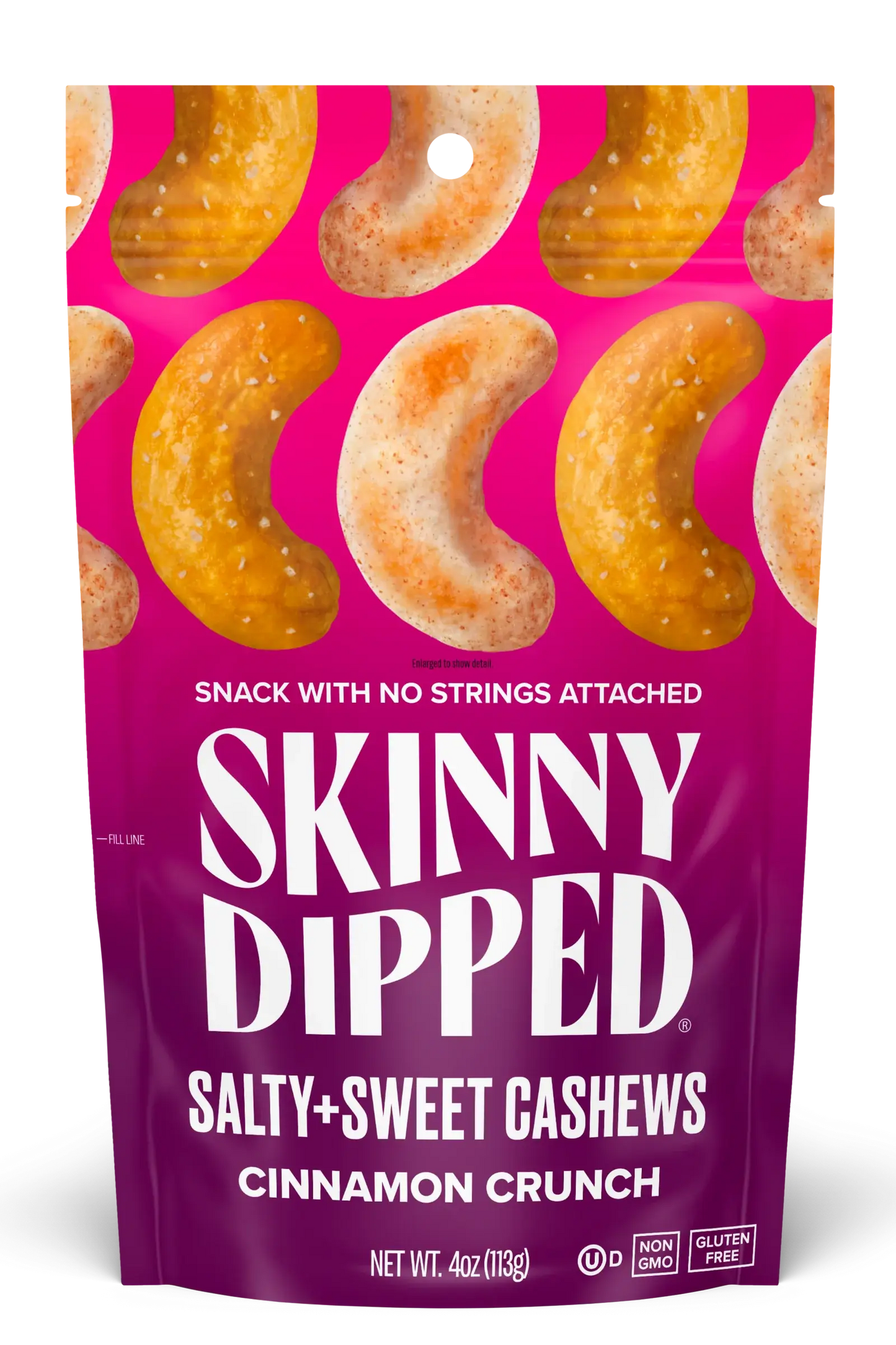 Salty & Sweet Cinnamon Crunch Cashews Pouch, 4oz