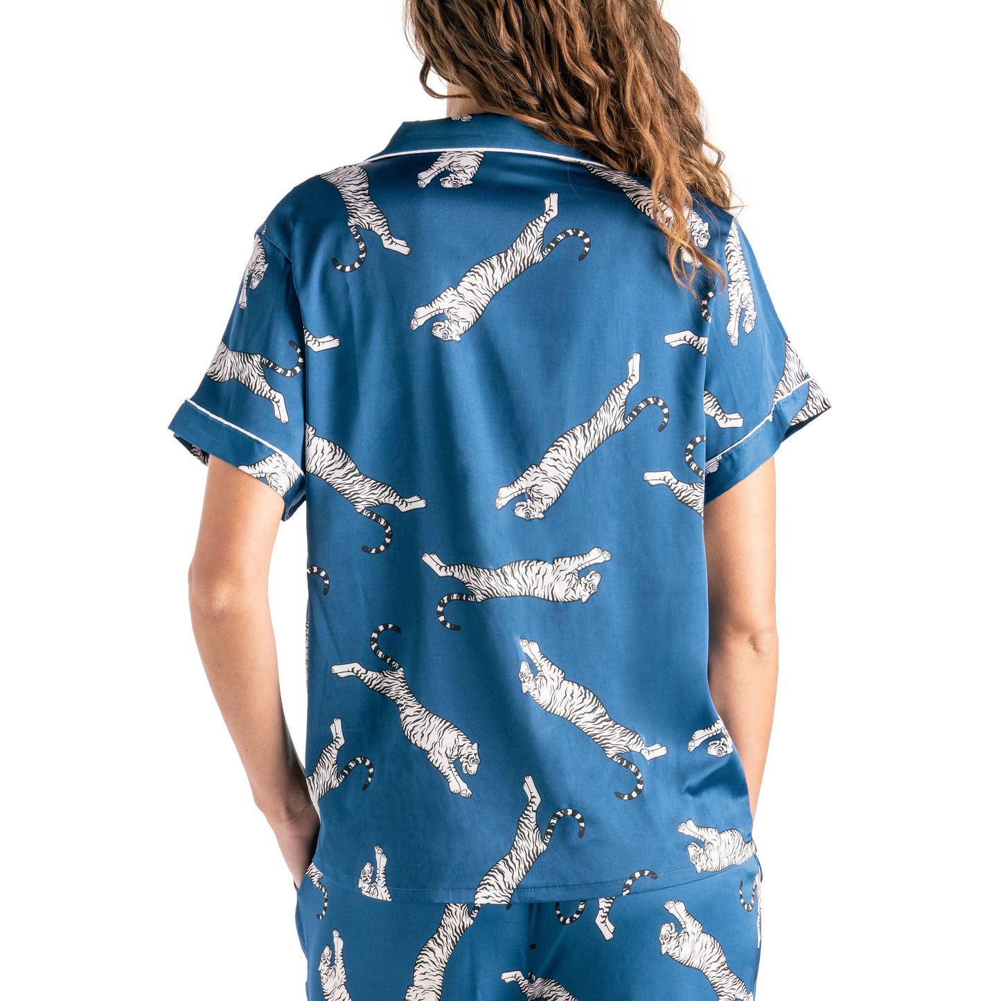 Hello Mello Beauty Sleep Satin Pajama Tops Open Stock