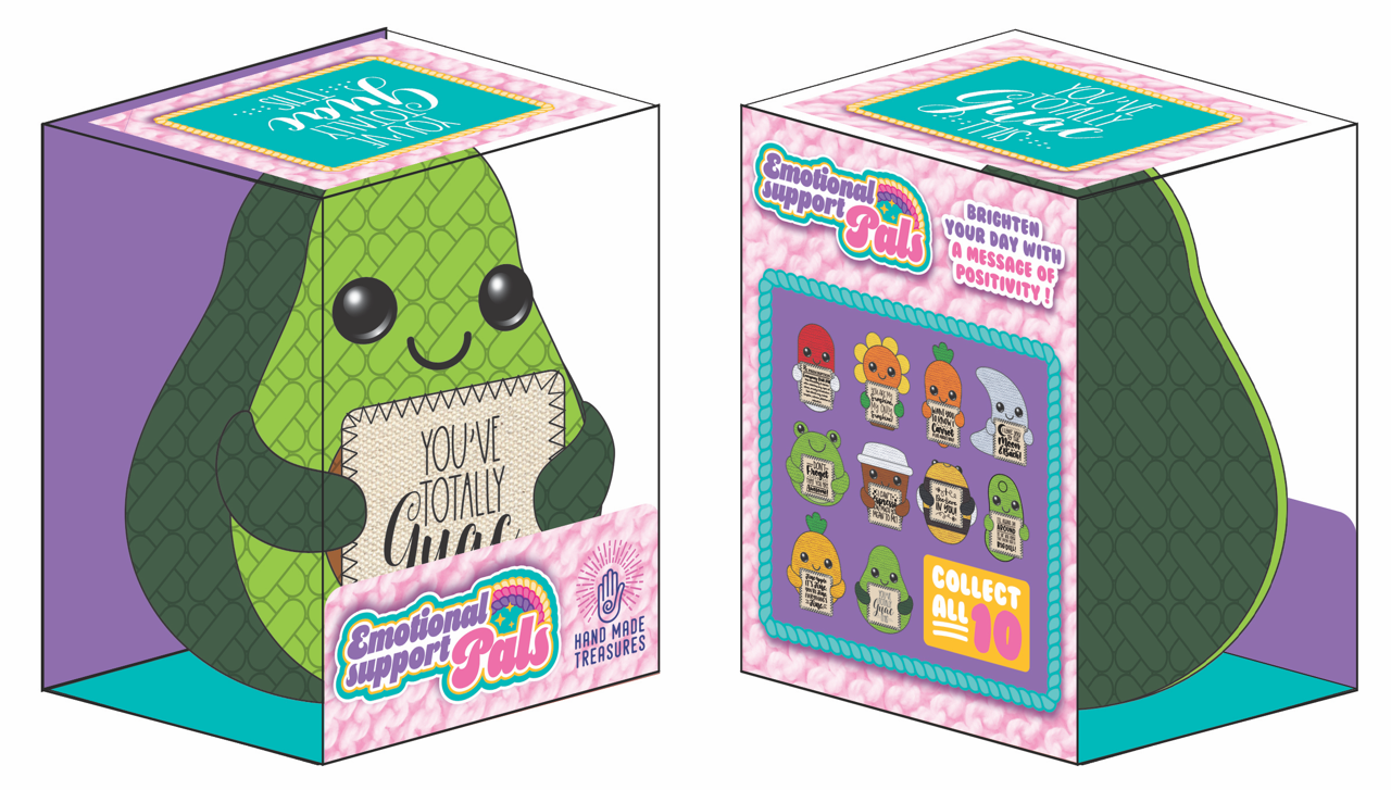 Emotional Support Crochet Plush Pals Boxed