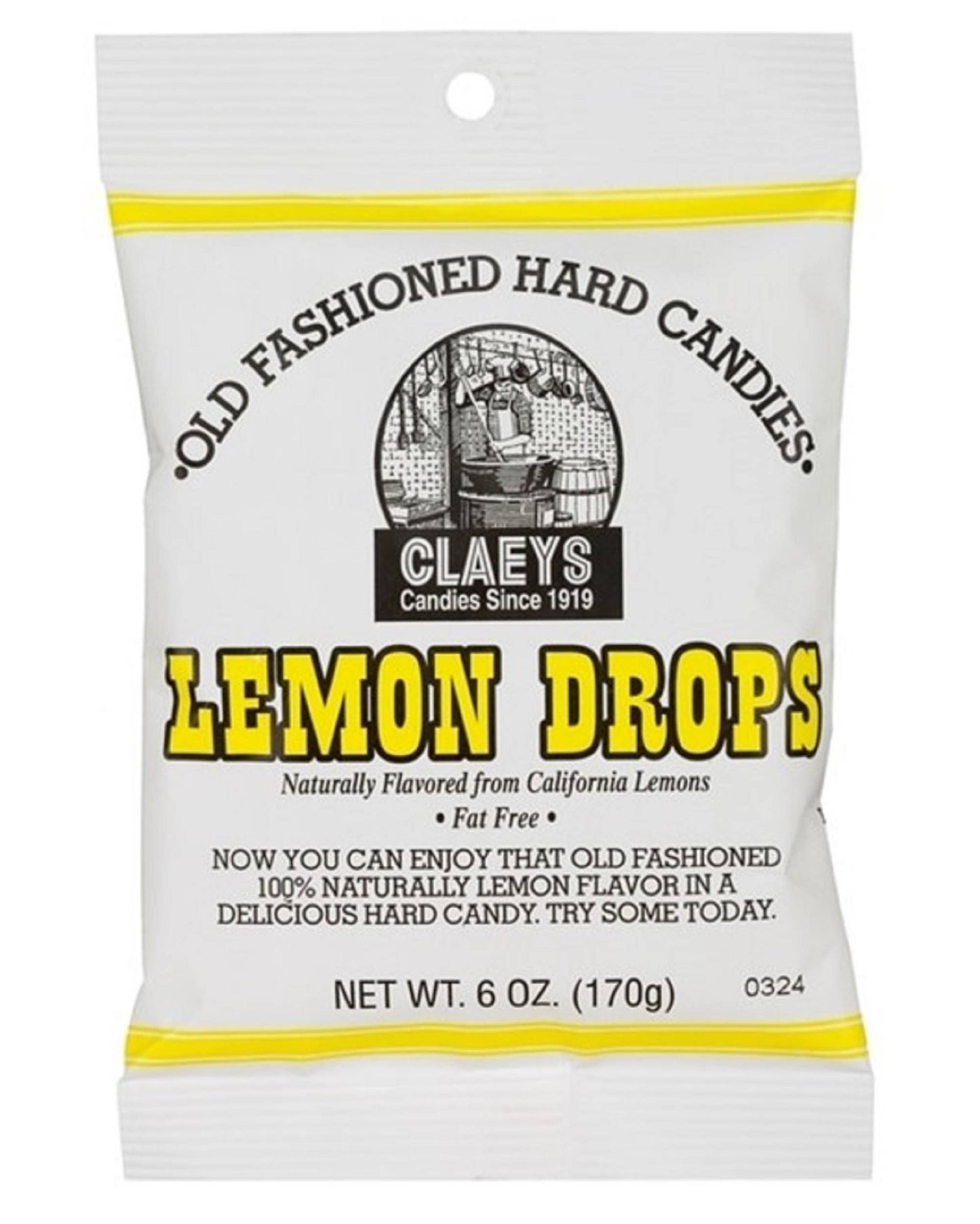 Claeys Old Fashioned Hard Candies -Lemon - 12 Ct.