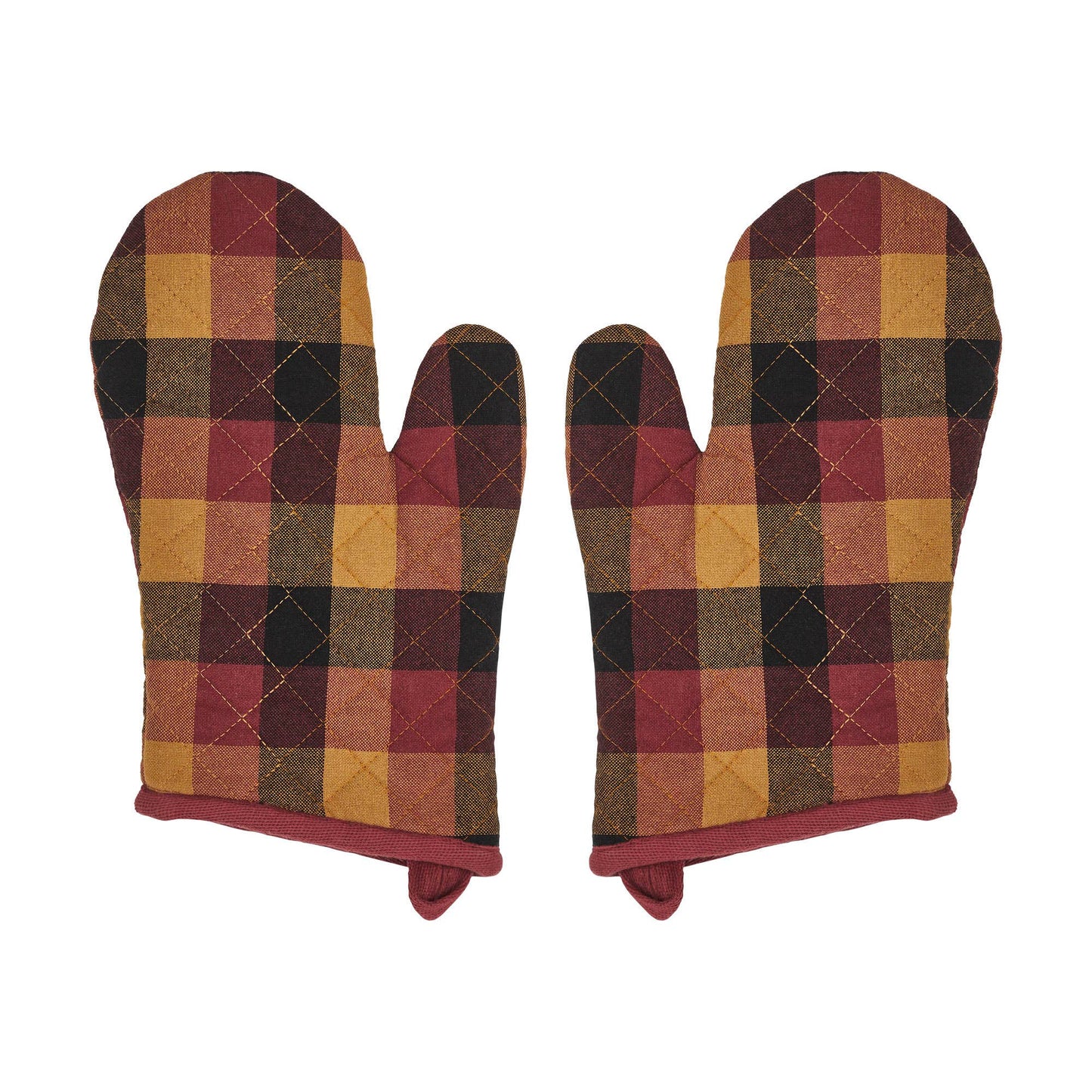 Heritage Farms Primitive Check Oven Mitt Set of 2