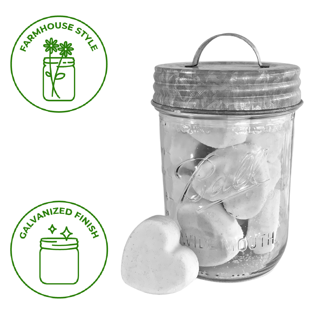 Metal Handle / Canister Lid for Mason Jars BIG AND SMALL