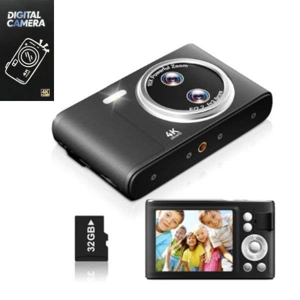 Digital Camera - #BLACK - 4K Ultra Definition - CType