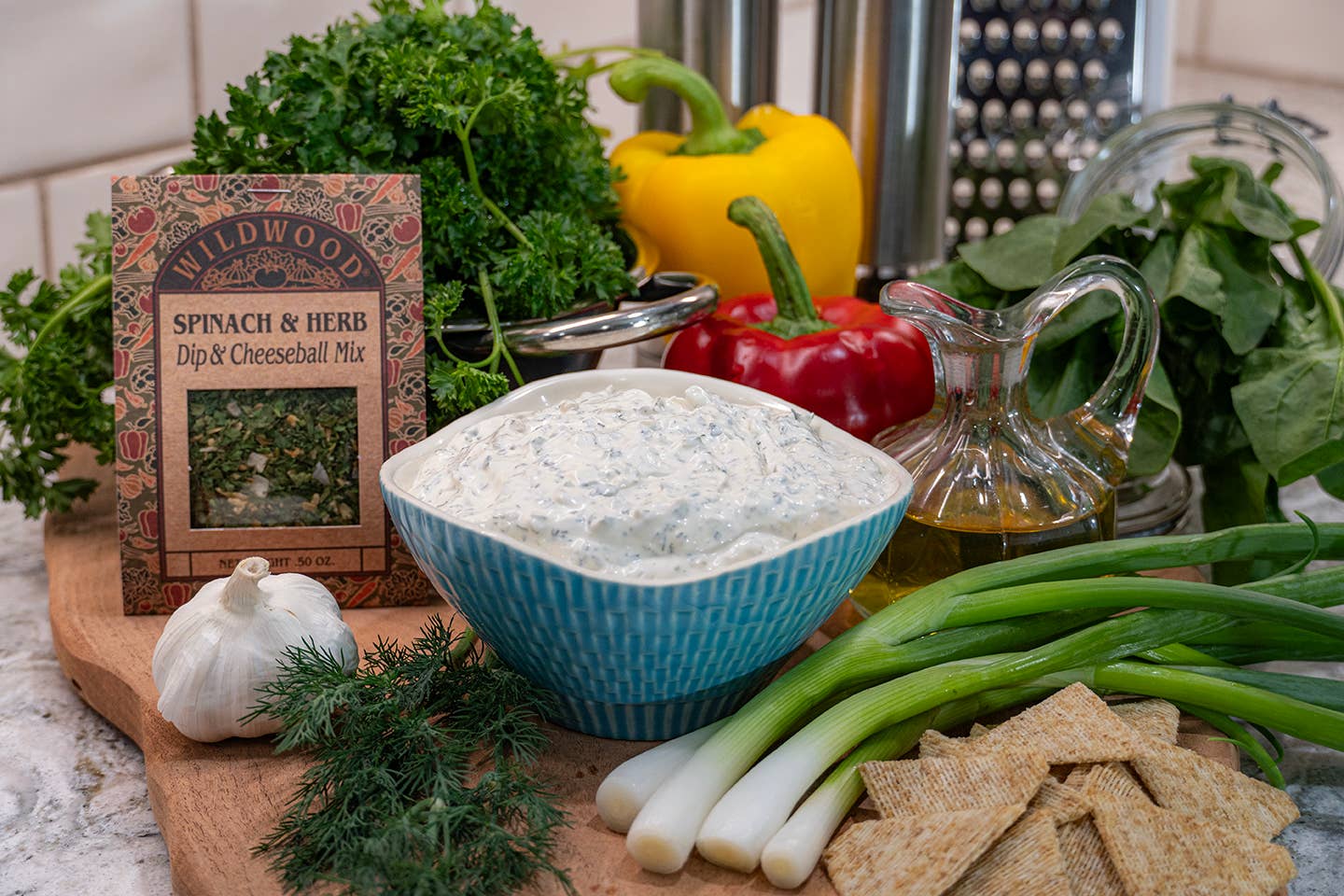 3 Dip Collection: Taco, Dill, and Spinach & Herb Dip Mixes