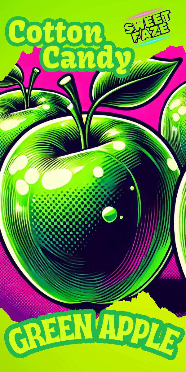 Handmade Green Apple Cotton Candy - Wholesale