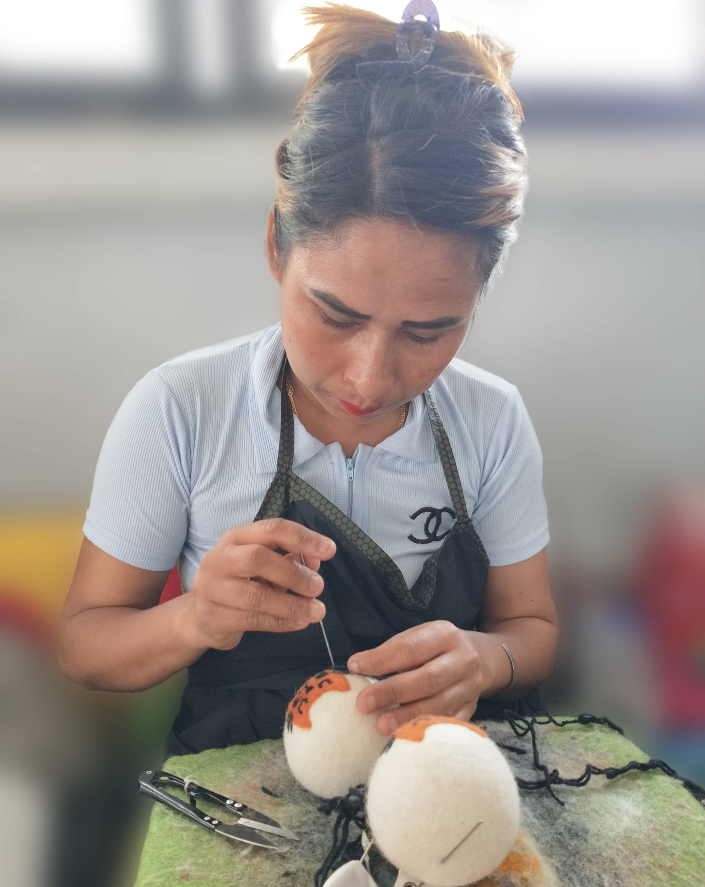 Mushrooms: Eco Wool Dryer Balls Fair Trade: Two Mushrooms