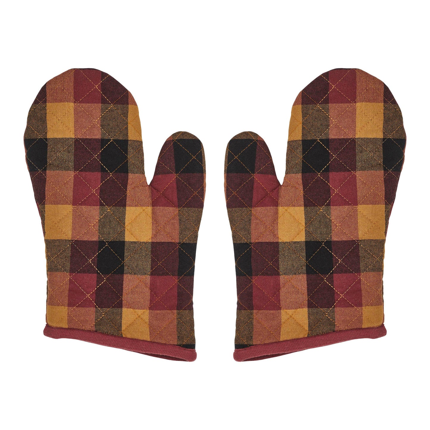 Heritage Farms Primitive Check Oven Mitt Set of 2