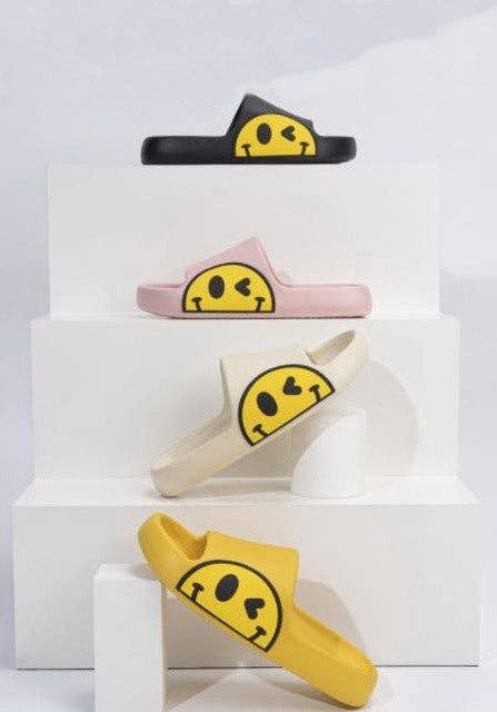 NON SLIP EVA COMFY HAPPY CLOUD SLIDES SLIPPERS | 40SP001