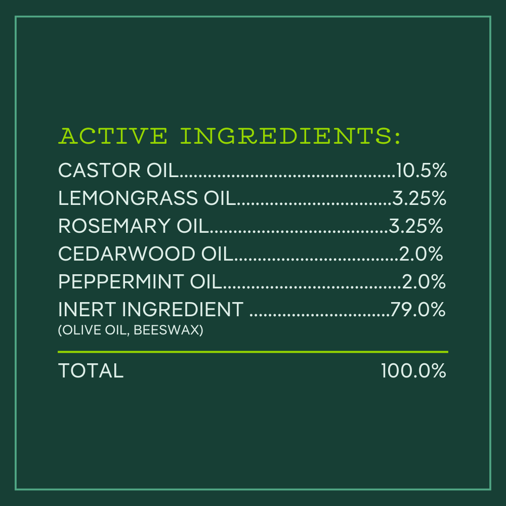 Mosquito Repellent Balm Sticks (0.5oz) - Display of 12