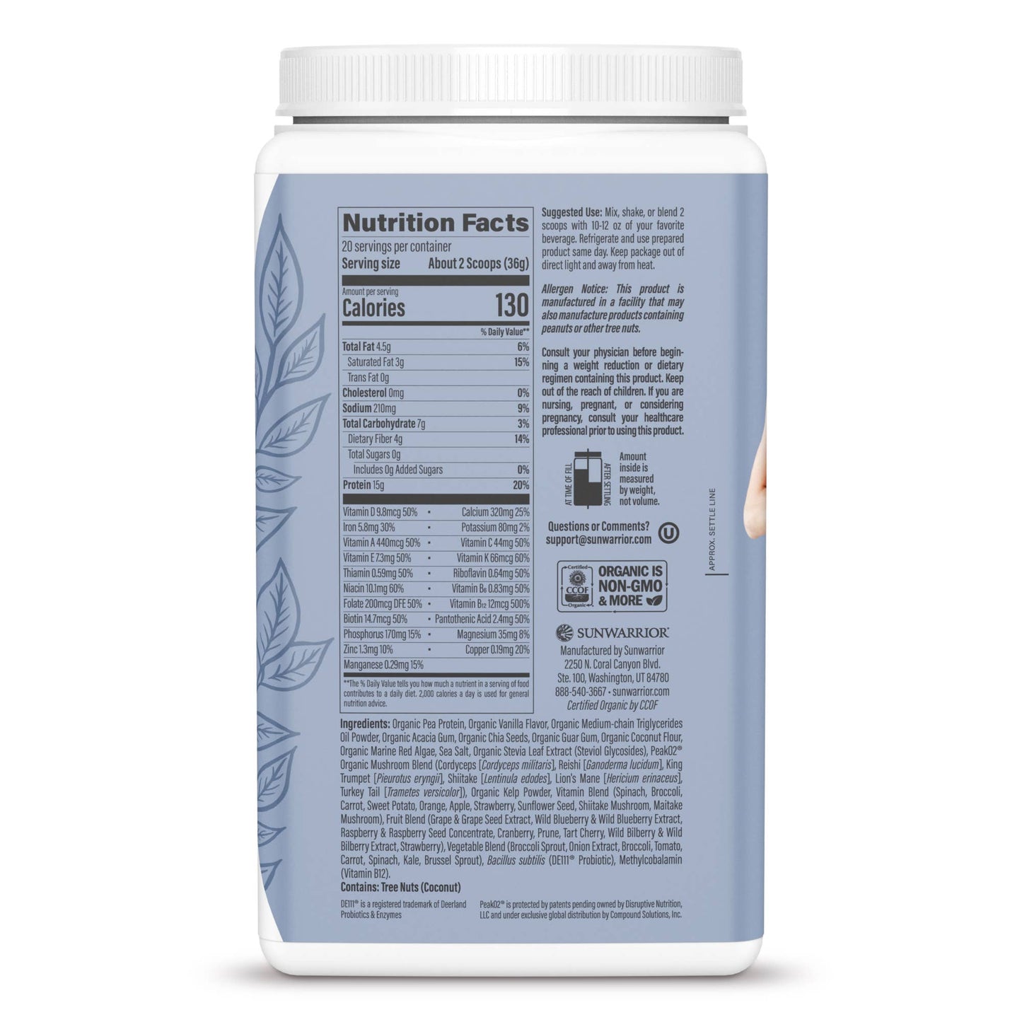 Vanilla Superfood Lean Meal Replacement Powder
