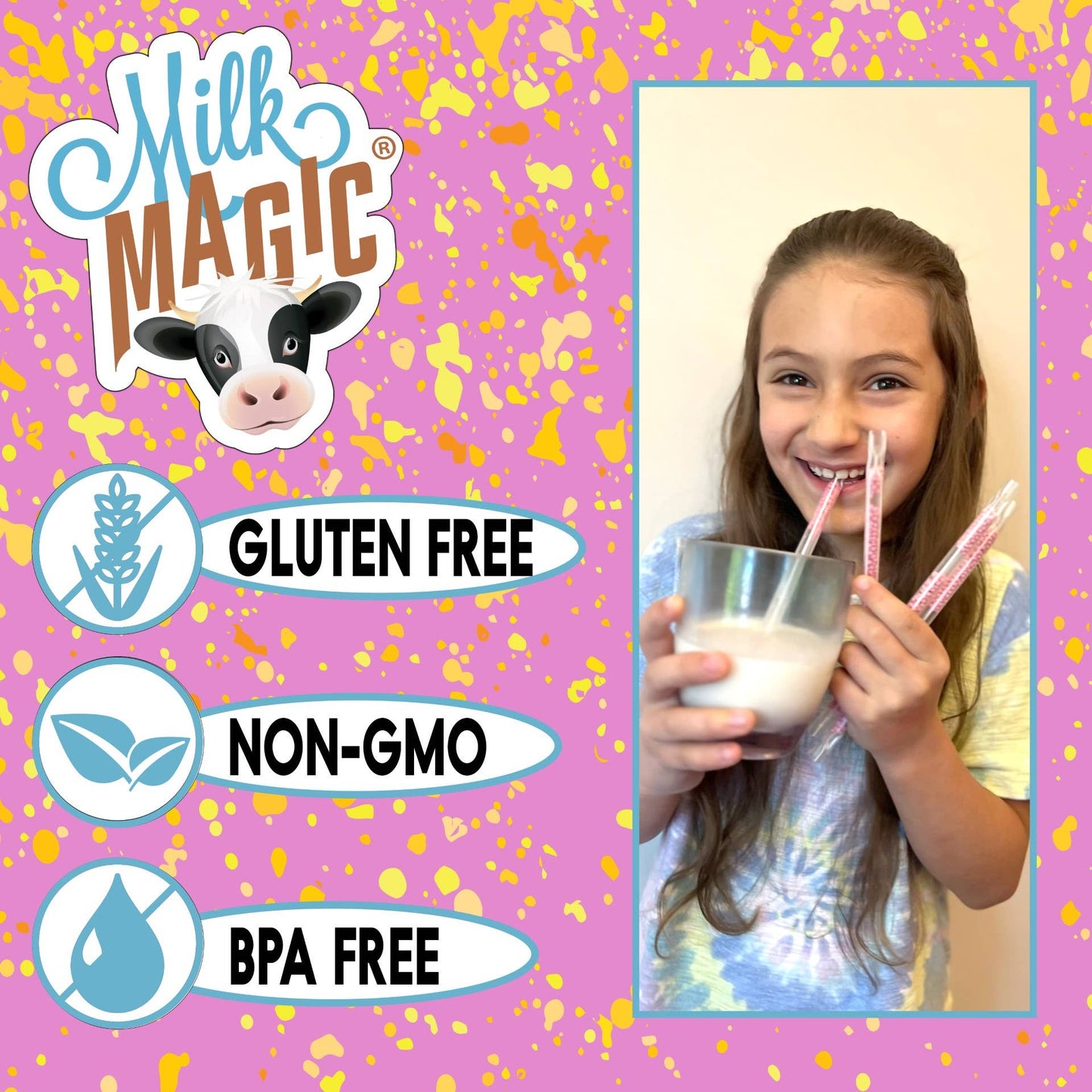 Milk Magic Chocolate Banana Milk Flavoring Straws