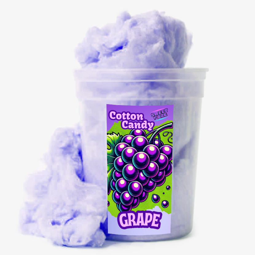 Handmade Grape Cotton Candy