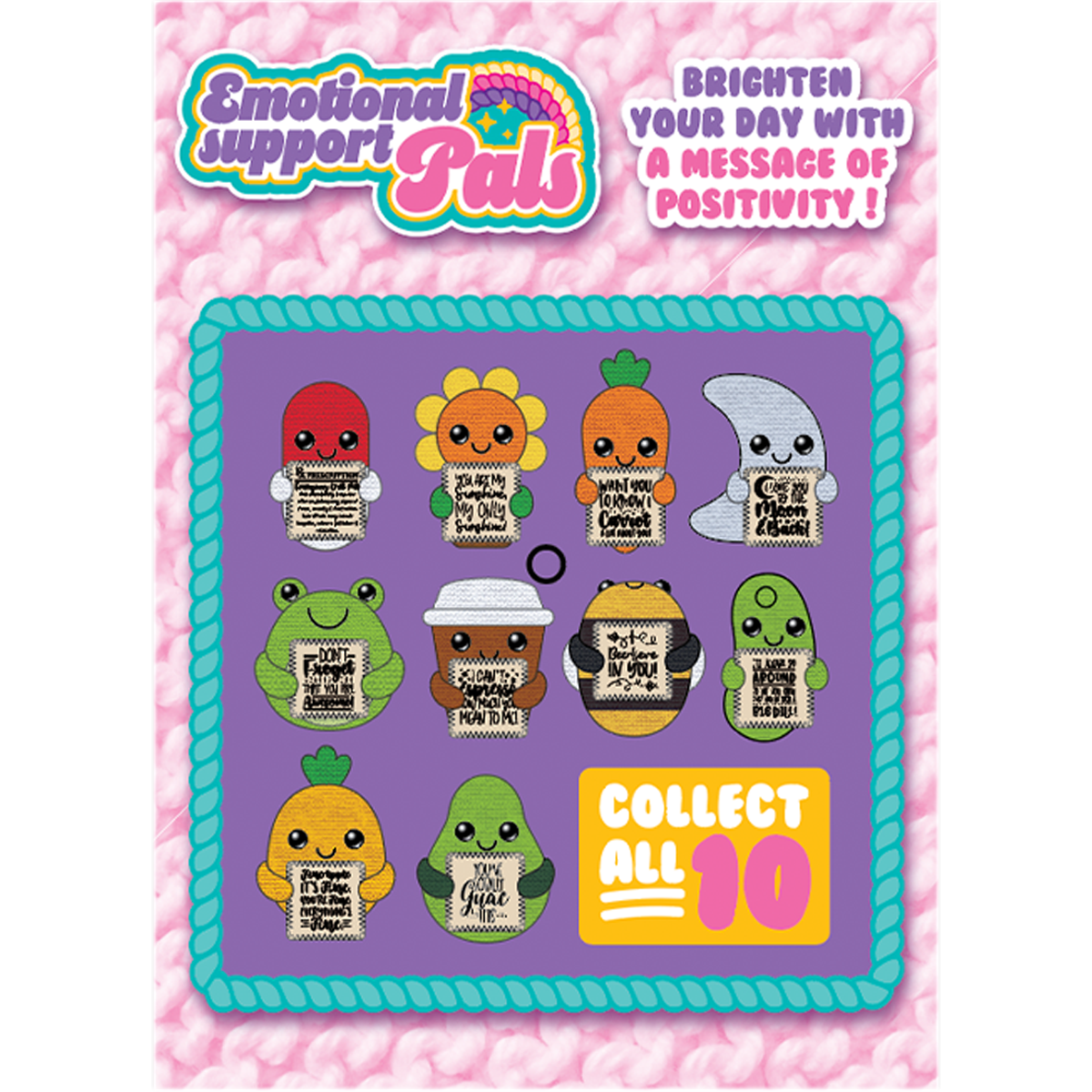 Emotional Support Crochet Plush Pals Boxed