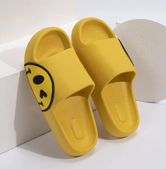 NON SLIP EVA COMFY HAPPY CLOUD SLIDES SLIPPERS | 40SP001