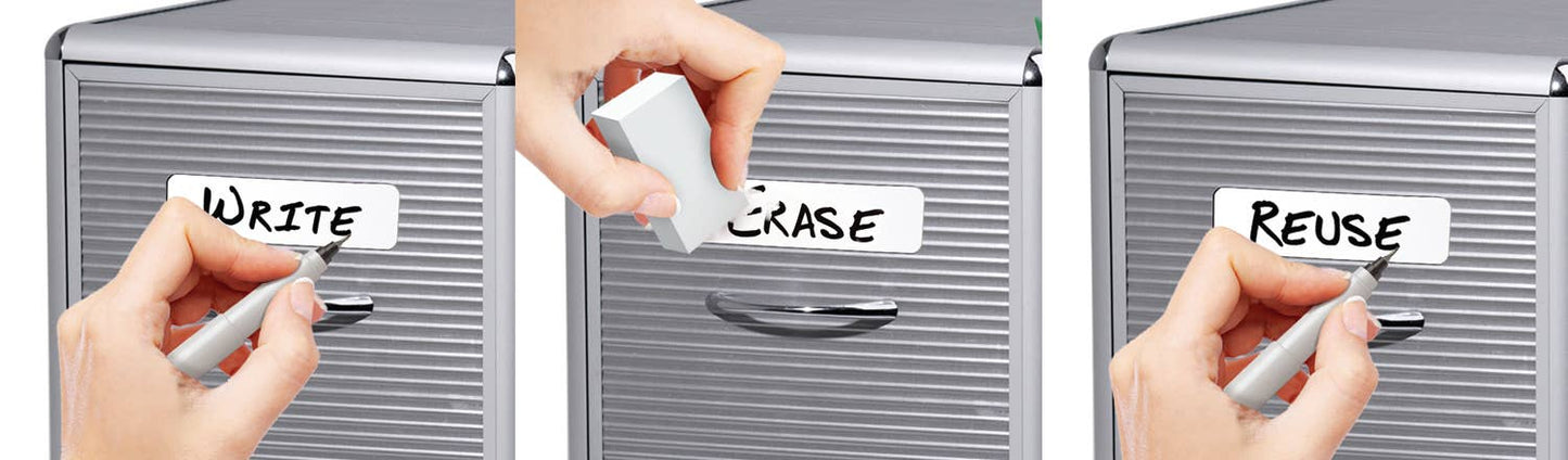 Erasable Magnet Labels (Pen / Eraser)