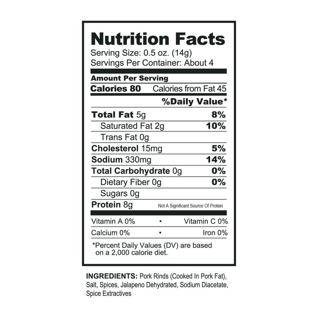 Pork King Good Stupid Hot Pork Pork Rinds 1.75oz Bag