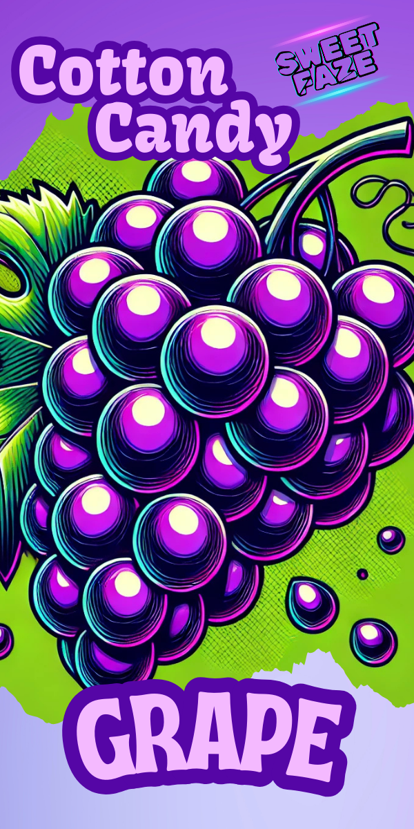 Handmade Grape Cotton Candy