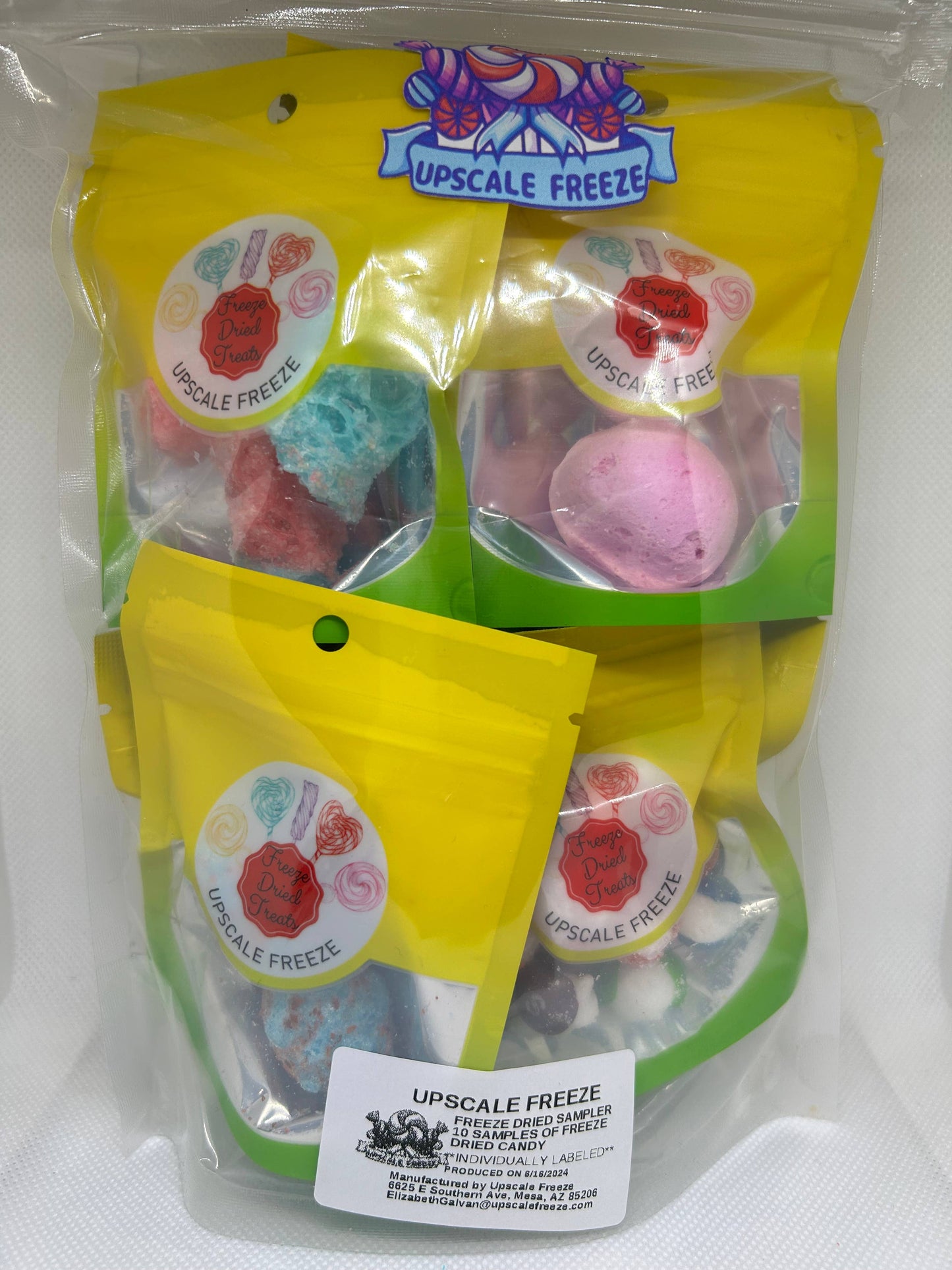 Freeze dried sampler pack