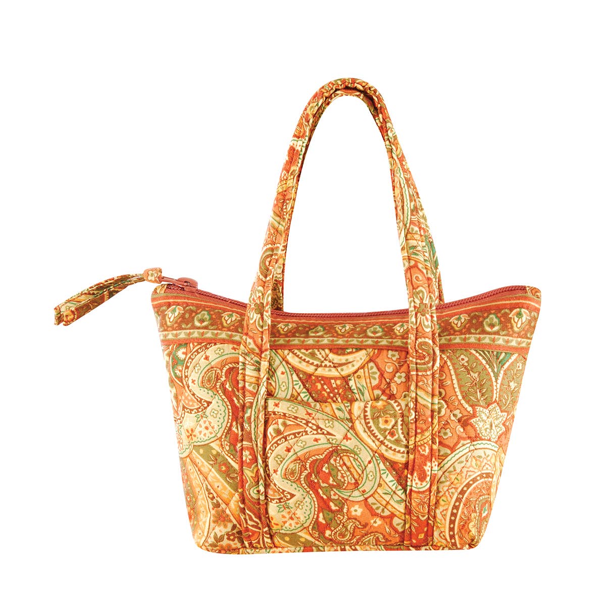 SALE Fall/Harvest Tangiers Orange Tote Bag 9.5" x 6"