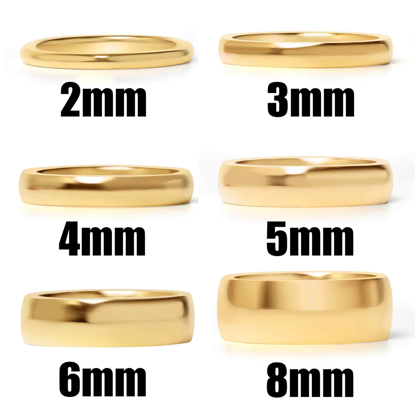 Stainless Steel Blank Gold Ring