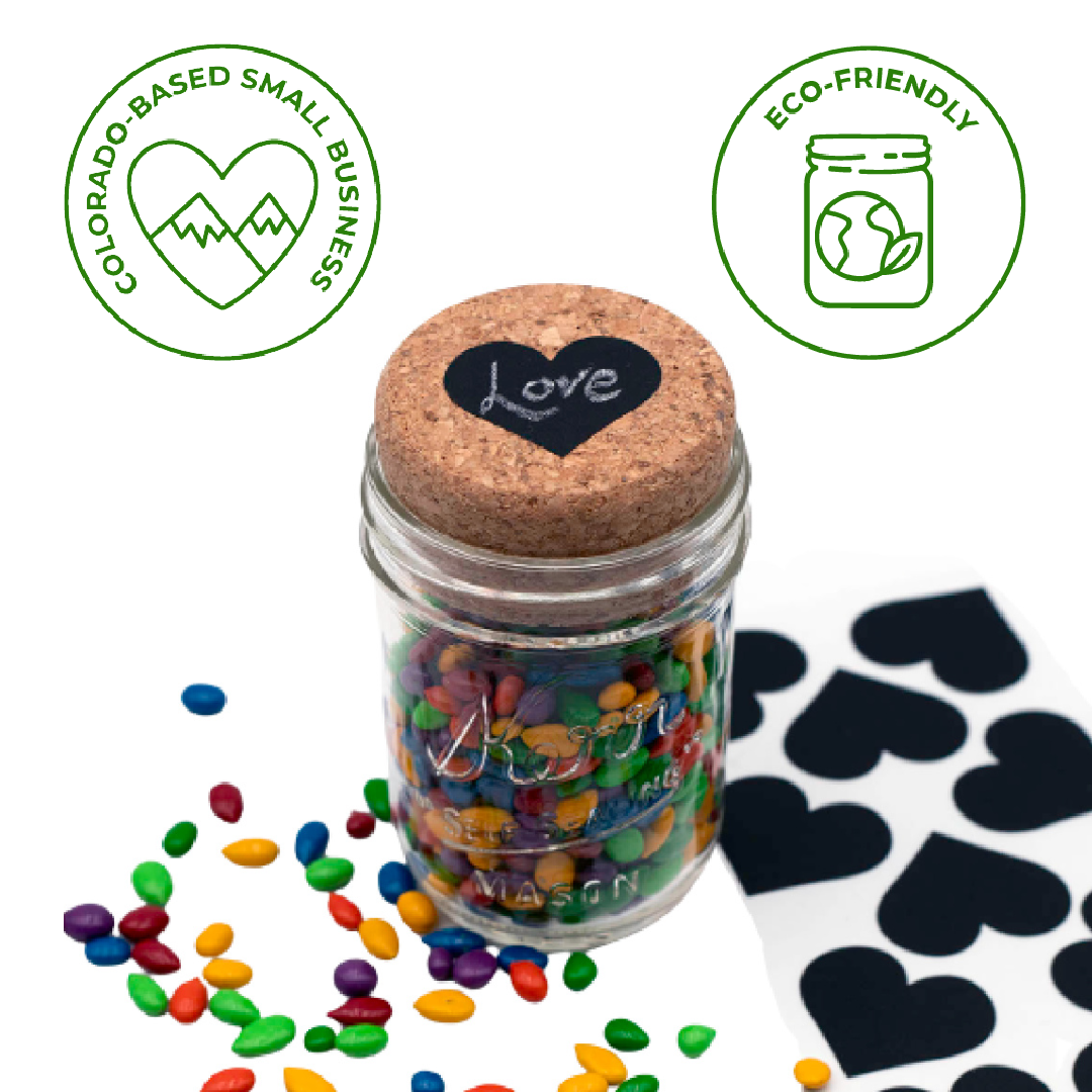 Cork Lid / Stopper for Mason Jars 4 Pack BIG AND SMALL