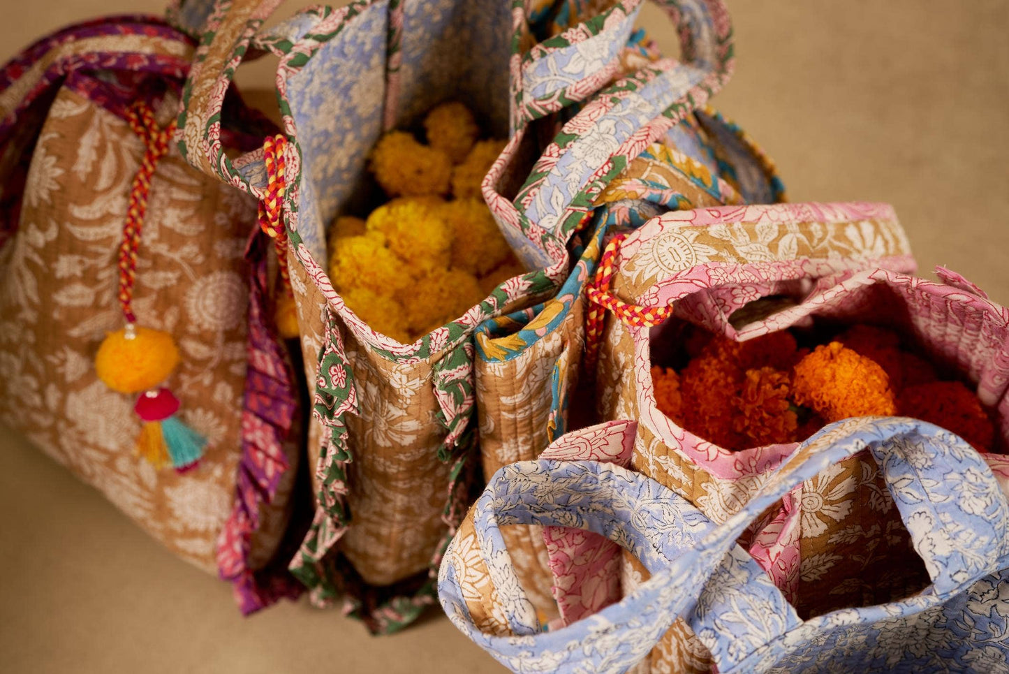 Chanda Frill Tote Bag