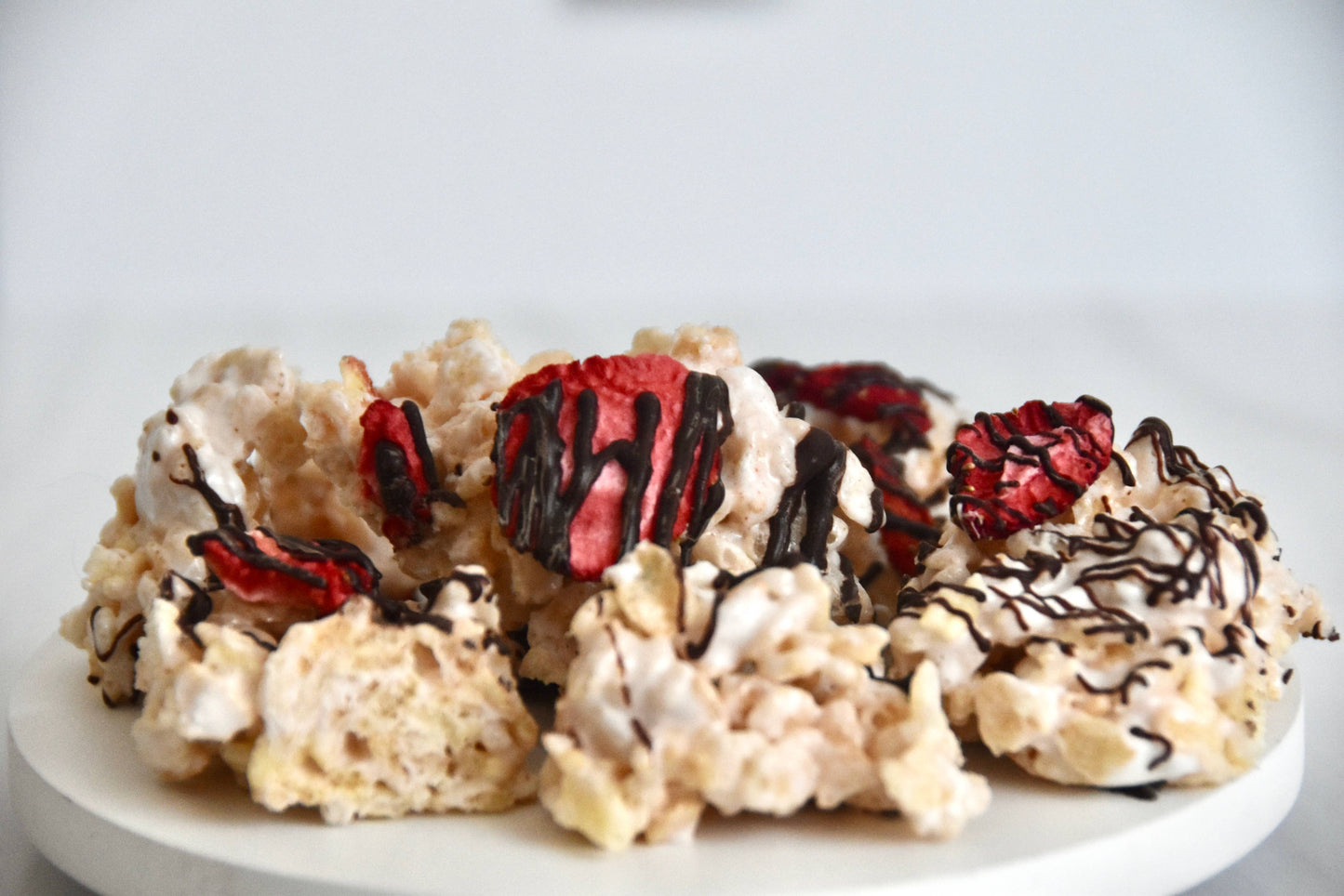 "Clusters" Chocolate Covered Strawberry Crispie Mix