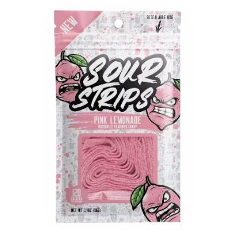 Sour Strips Pink Lemonade 3.4oz