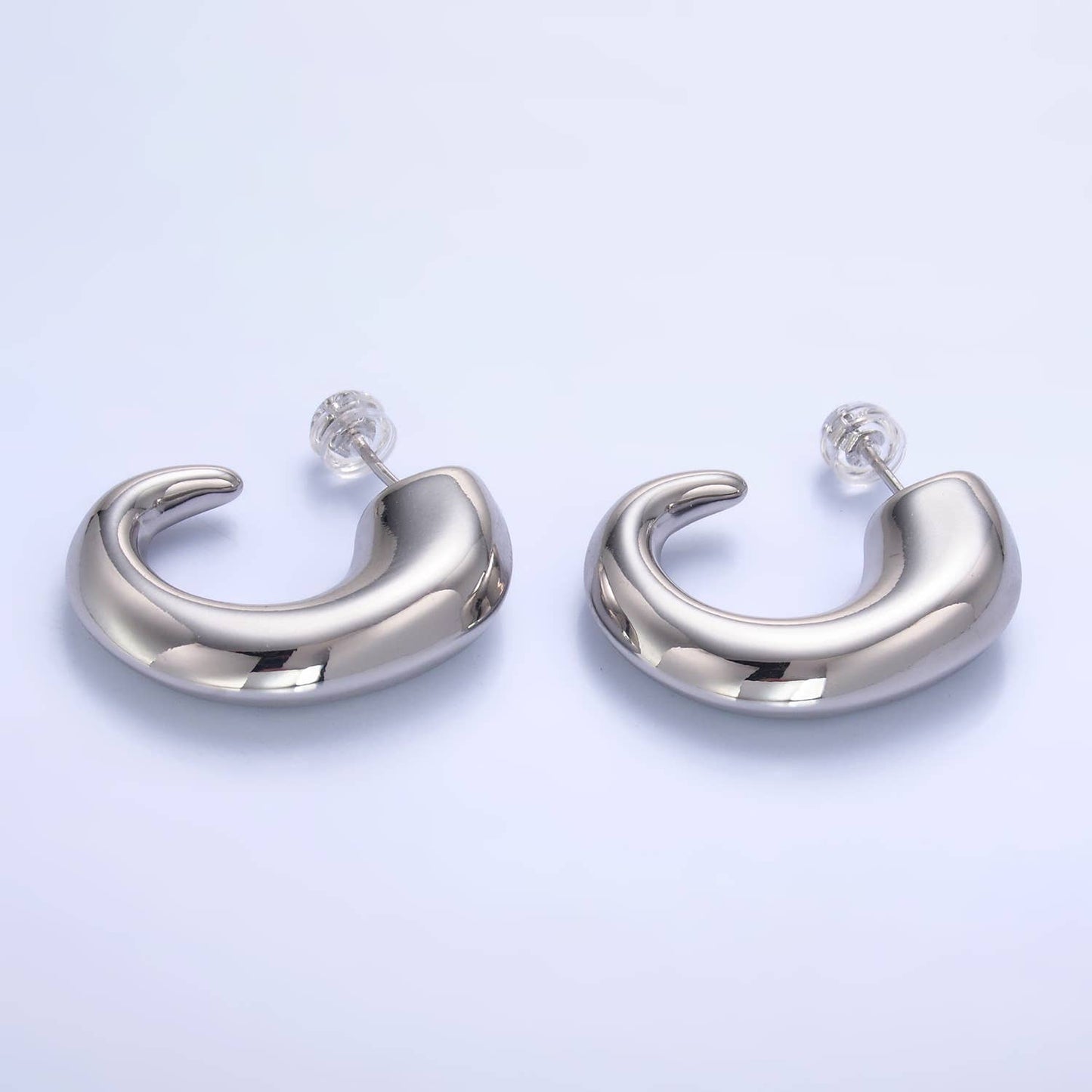 Bold Modern Gold Hoop Earring