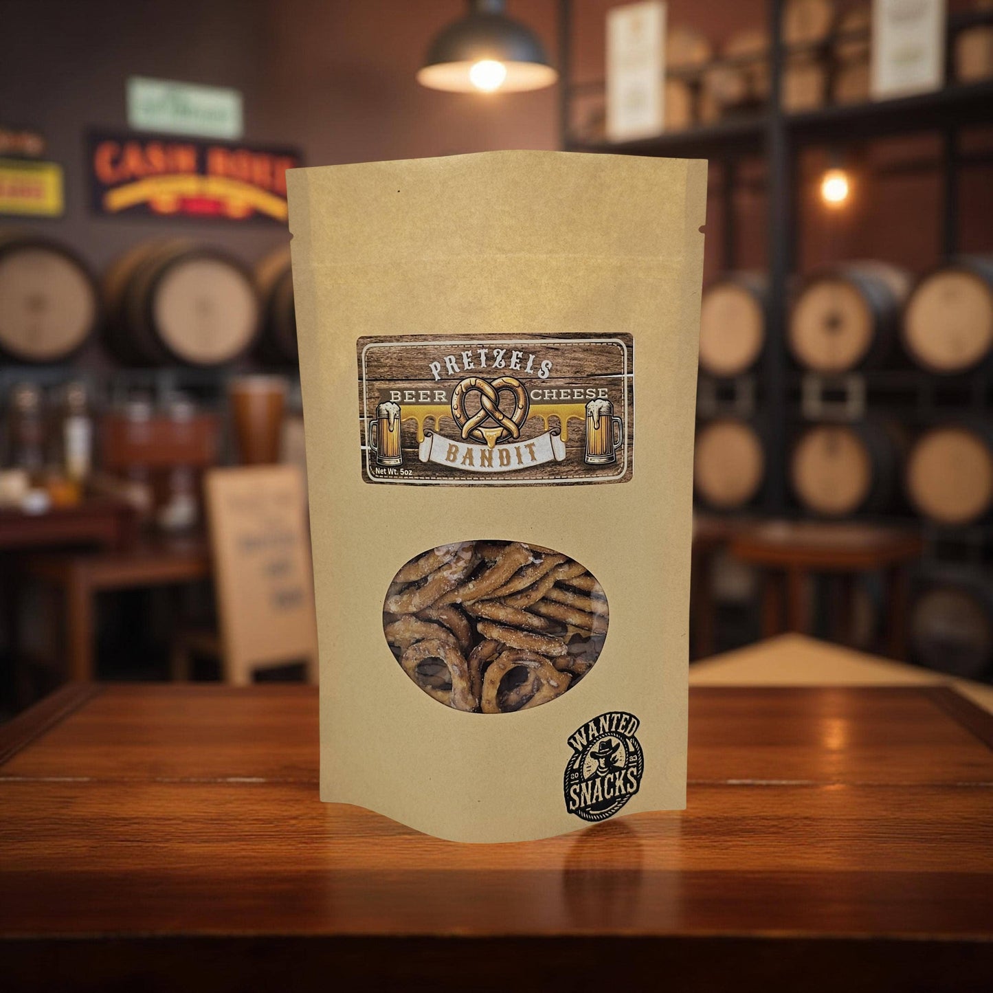 Gourmet Seasoned Pretzels - Beer Cheese 5oz Bag