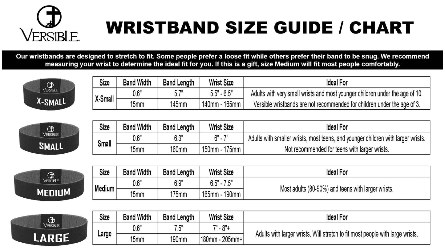 Versible® Wristbands - Happy Vibes / John 14:6