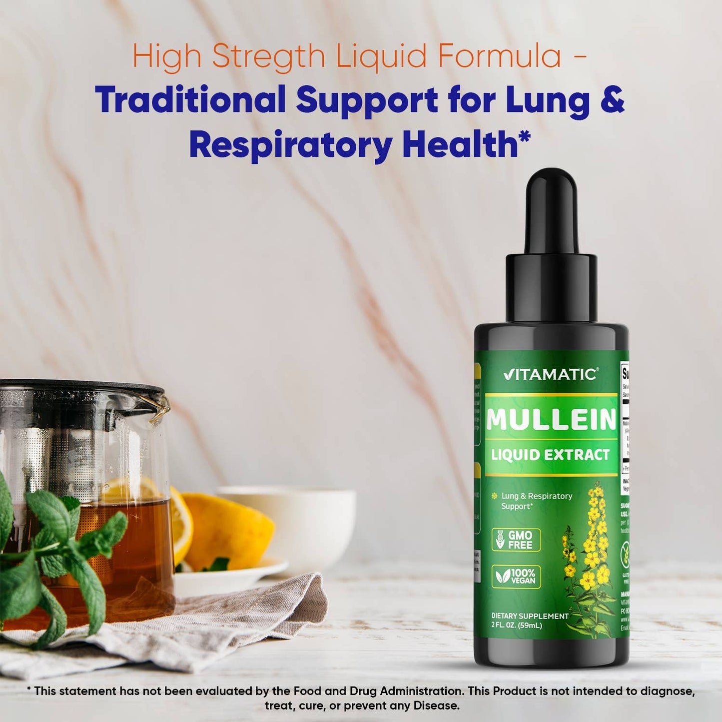 Vitamatic Liquid Mullein Leaf 2oz