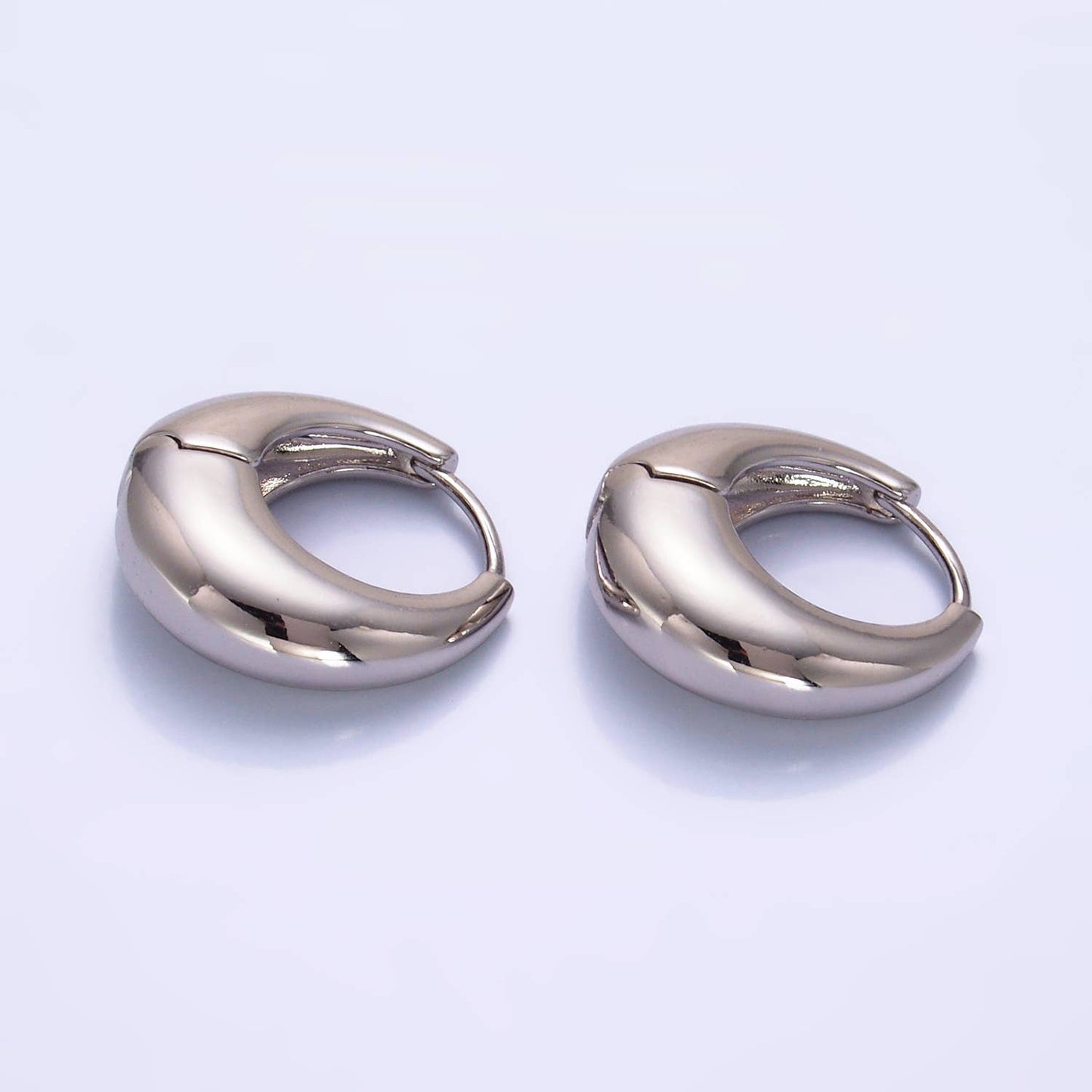 14K Gold Filled Chubby Dome Huggie Earrings | AD1432 AD088