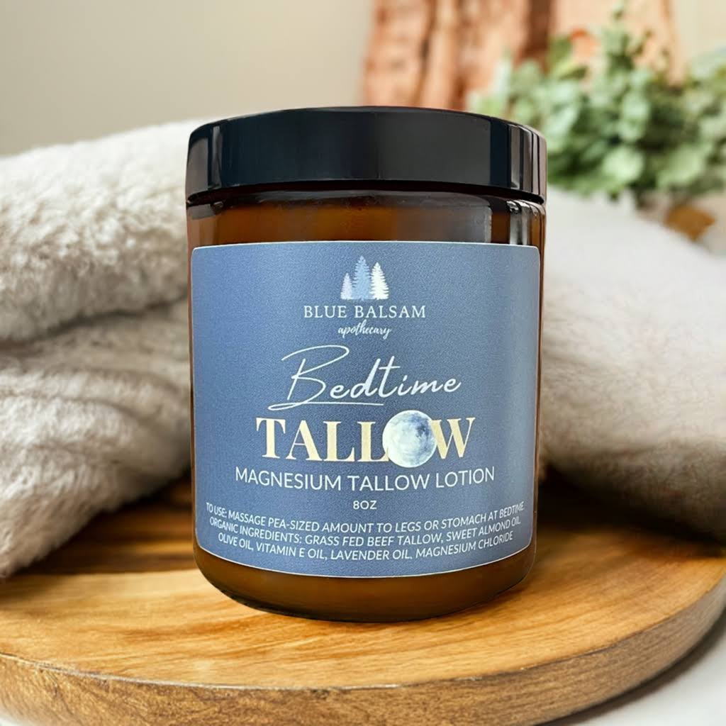 Magnesium Tallow Body Butter | Bedtime Tallow | Organic Grass Fed Tallow Balm | Tallow Skincare