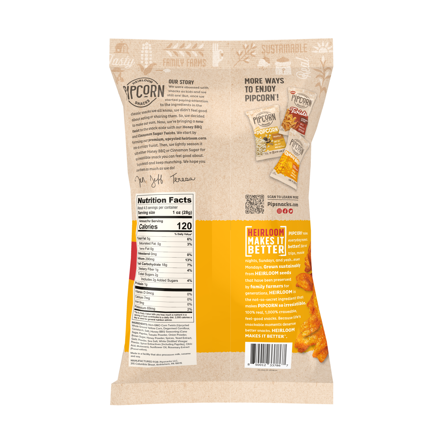 Honey BBQ Twists 4.5 Oz (12 Bags in 1 Case)