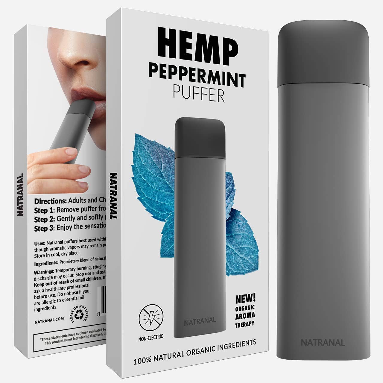 Natranal Peppermint Habit Replacement Oral Fixation Puffer to Replace Smoking or Vaping