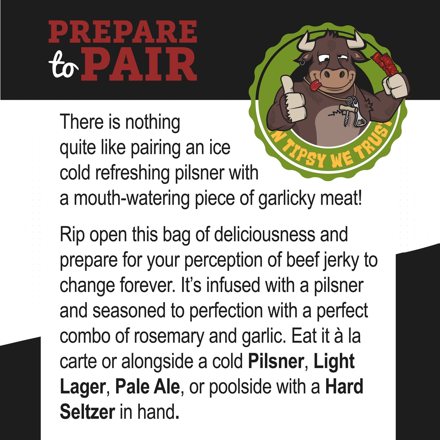 Rosemary Garlicky Pilsner Jerky