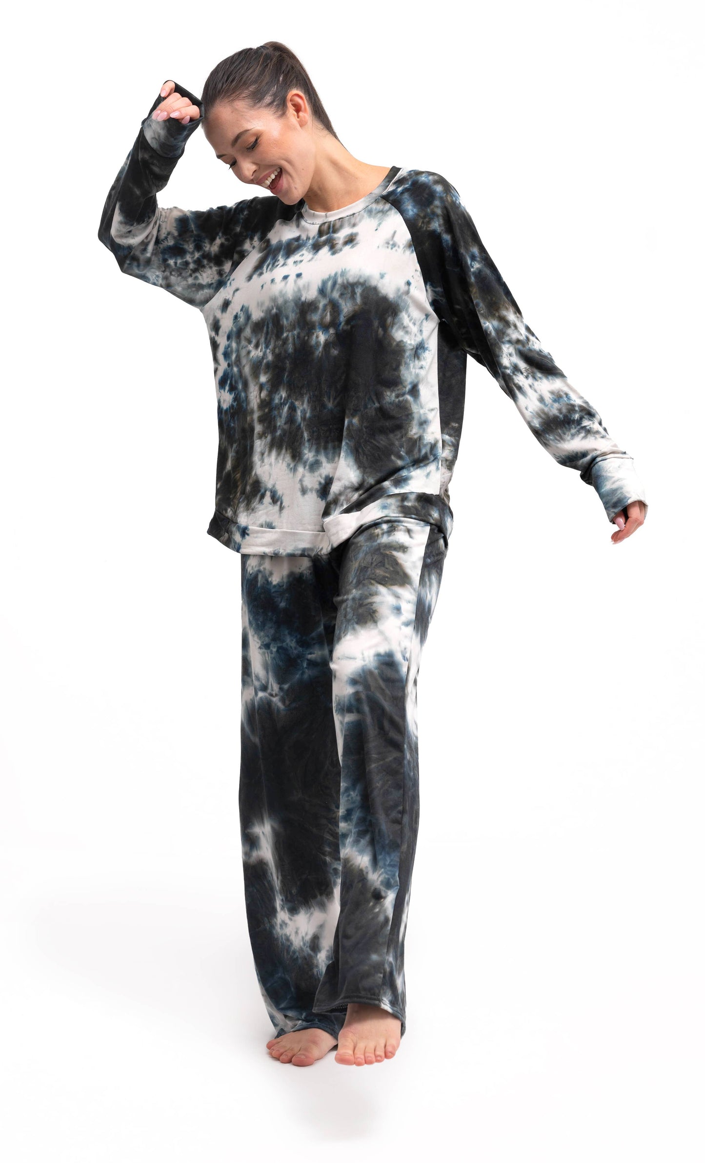 Hello Mello® Dyes The Limit Lounge Pants 2.0 Open Stock: Black / L/XL
