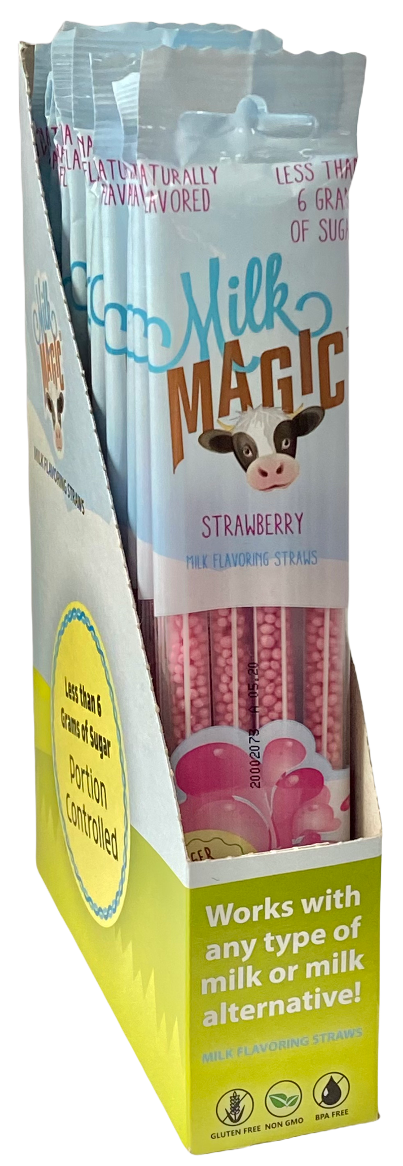 Milk Magic Strawberry Milk Flavoring Straws