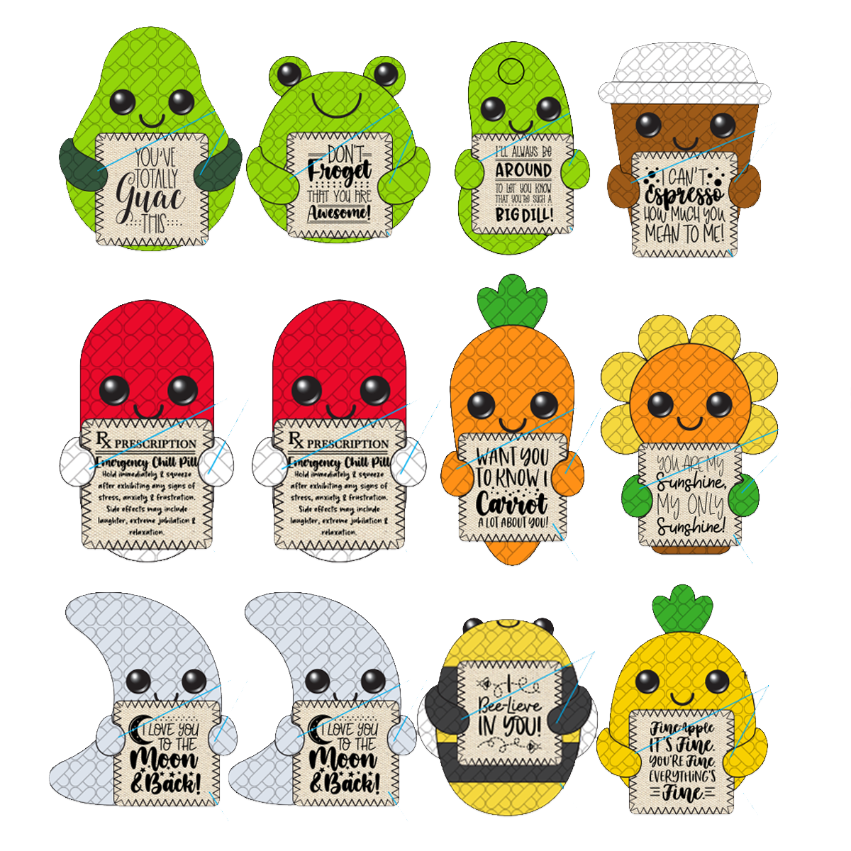 Emotional Support Crochet Plush Pals Boxed
