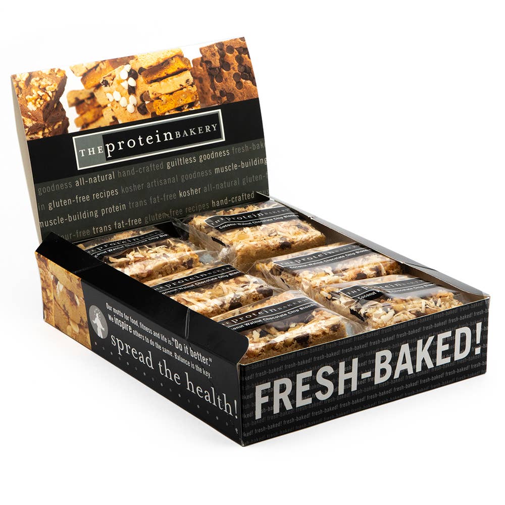 Coconut Walnut Dark Chip Protein Blondie