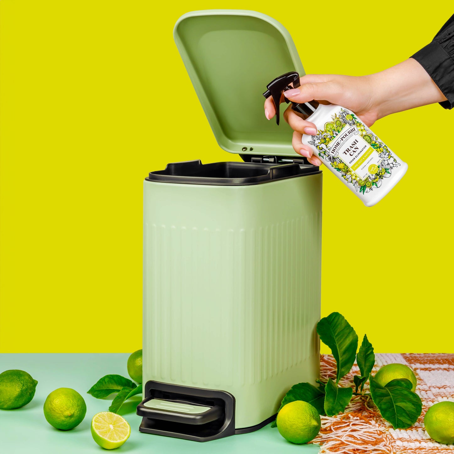 Home-Pourri Trash Can Odor Refresher 8 Oz, Lime Zest Matcha