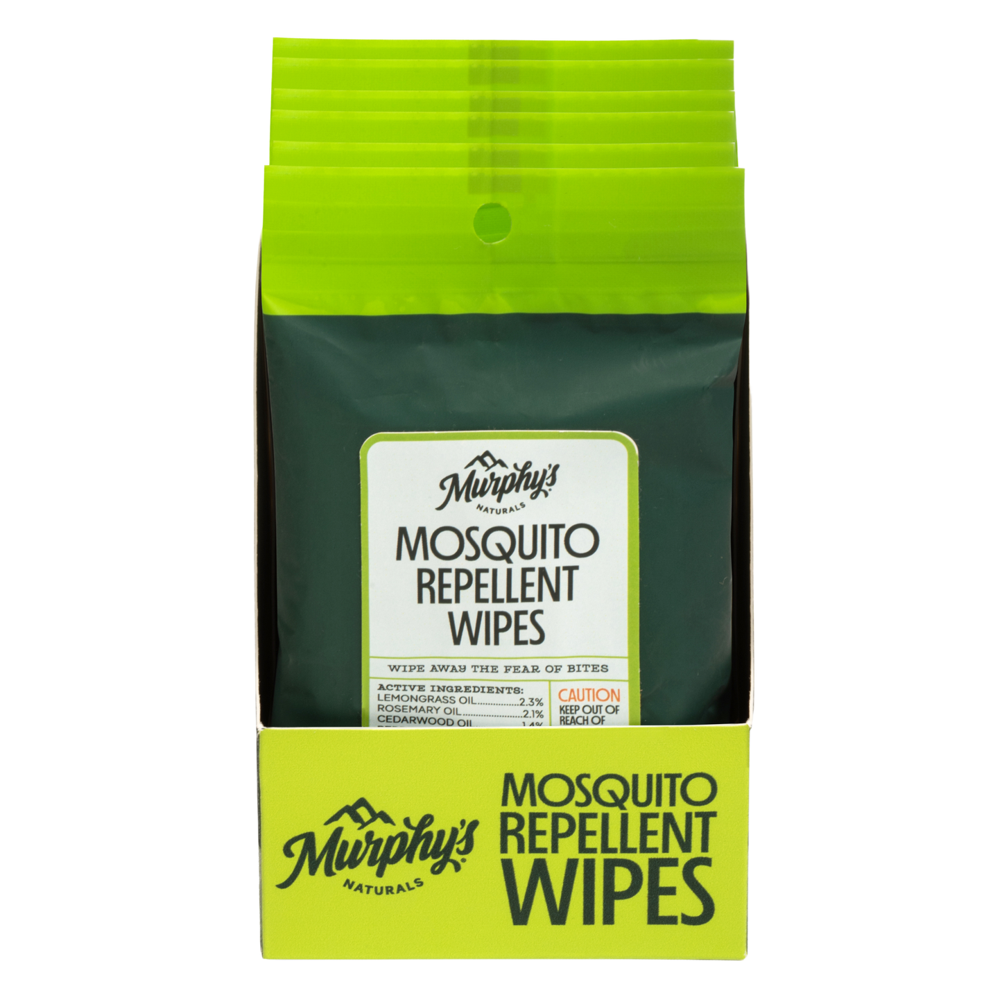Mosquito Repellent Wipes - Display of 6