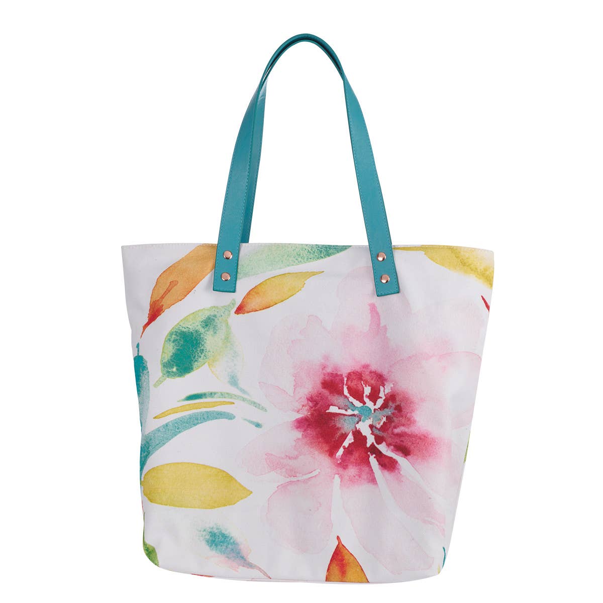 Tote Bag Canvas Pink Daisies Embrace