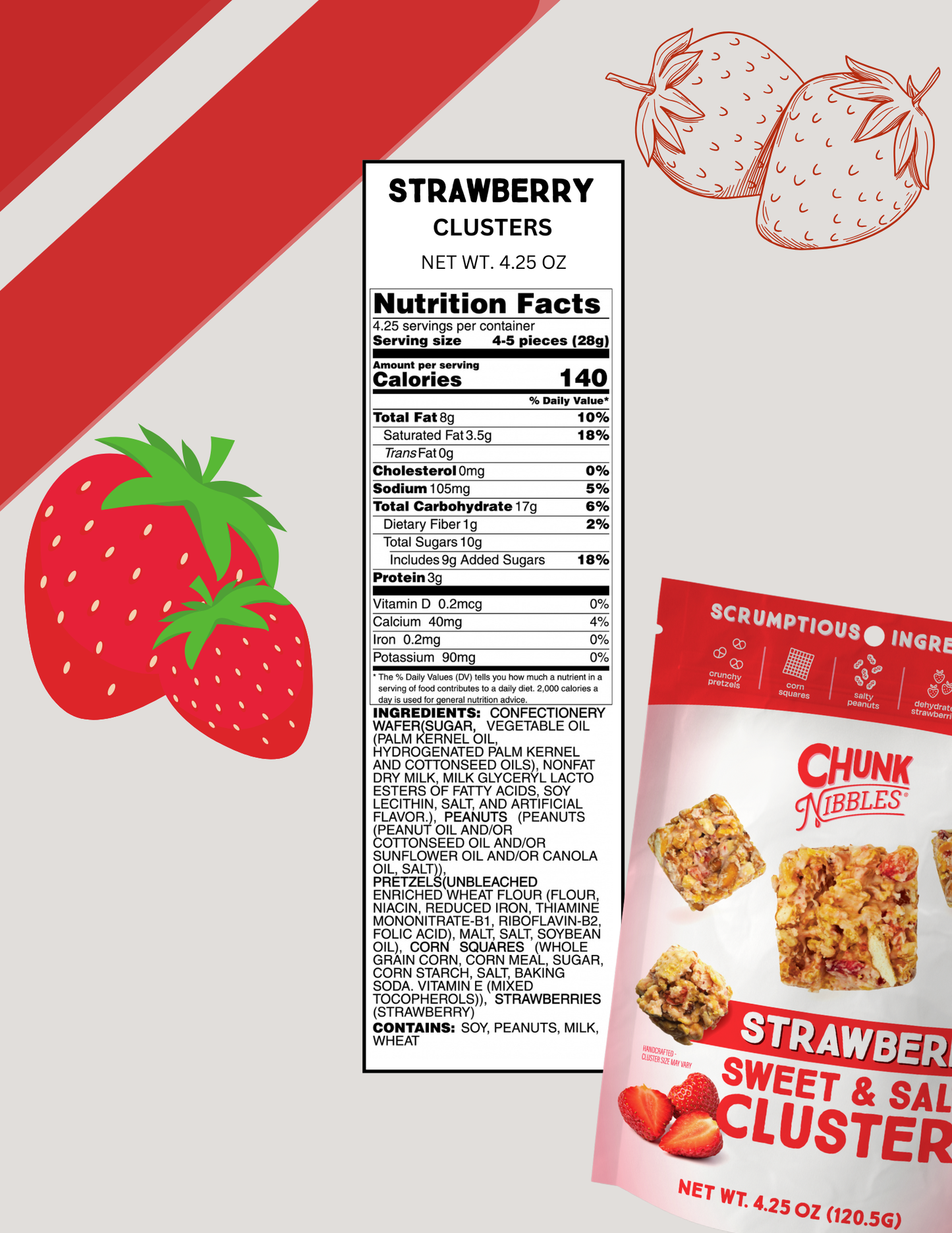 Strawberry Chunk Nibbles Pouch