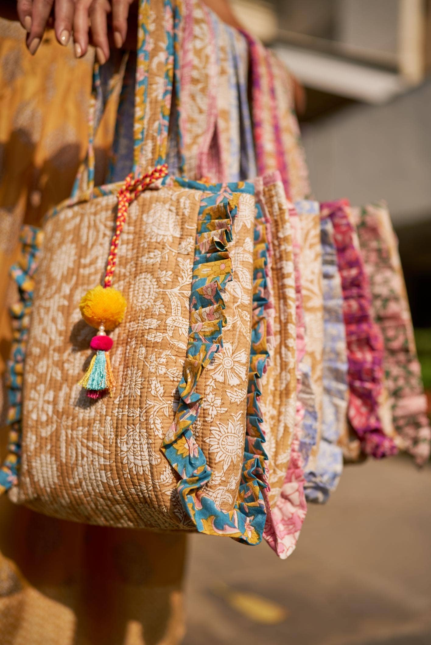 Chanda Frill Tote Bag