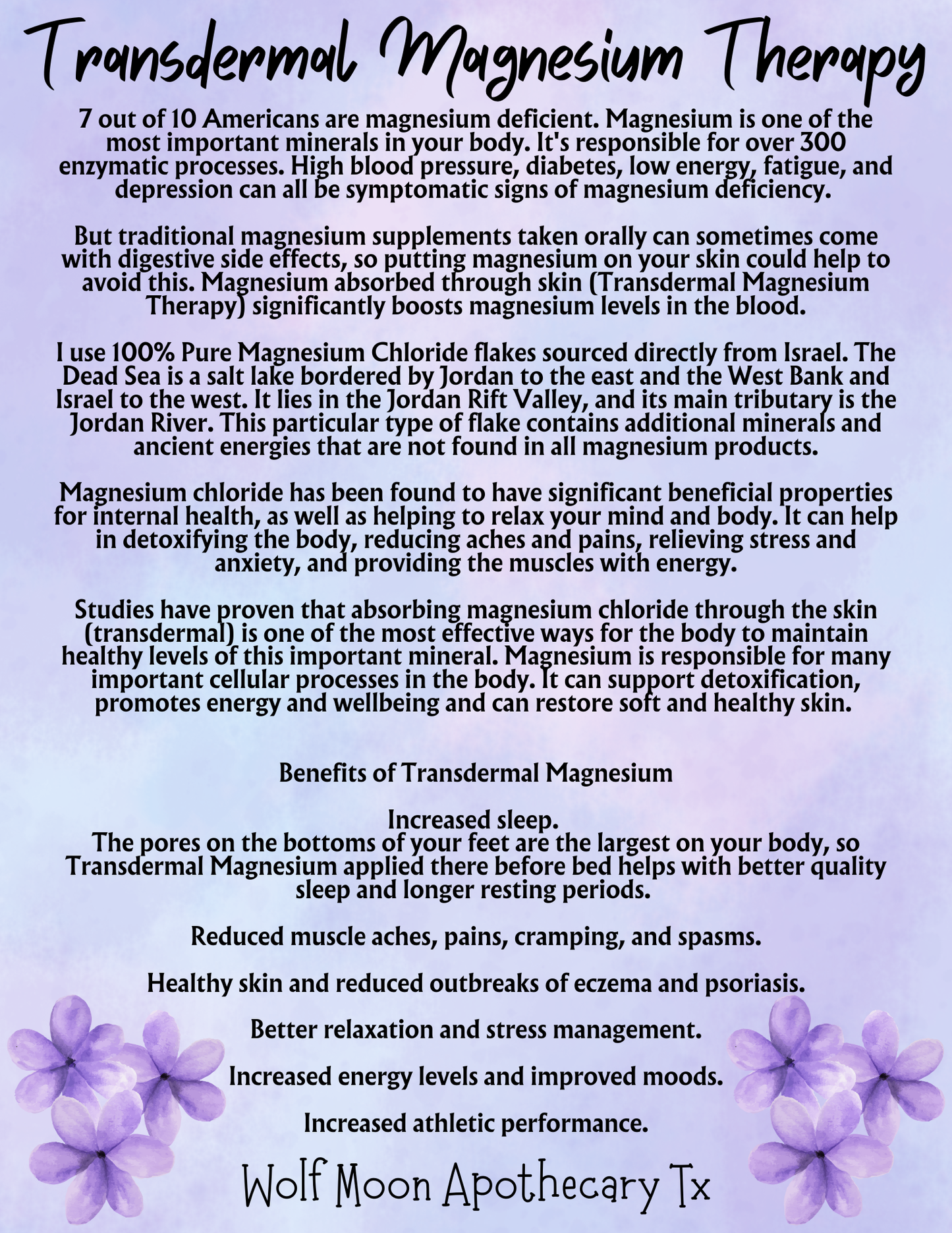Blue Lotus Beauty Sleep + Magnesium + Transdermal Therapy