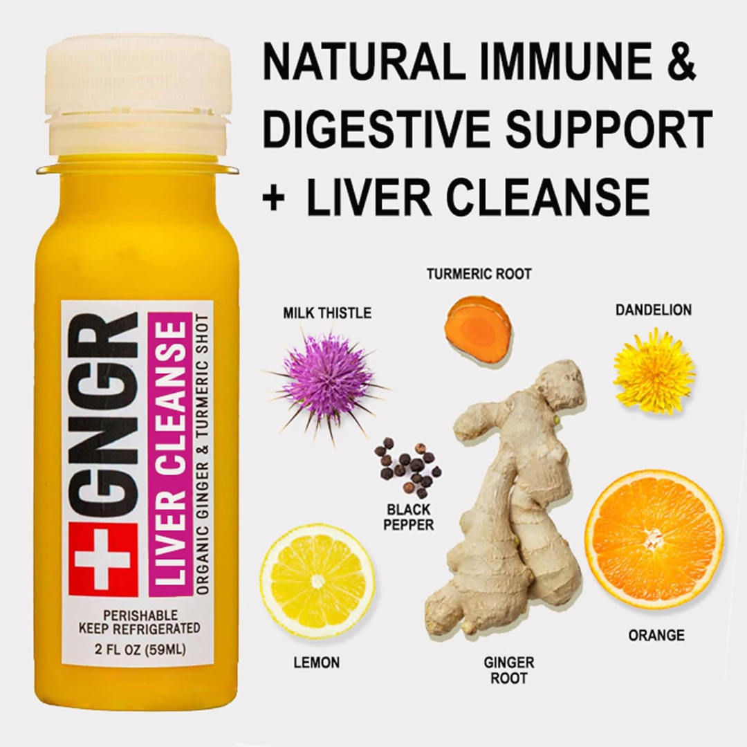 Liver Cleanse Shot: Ginger, Milk Thistle, Dandelion Detox