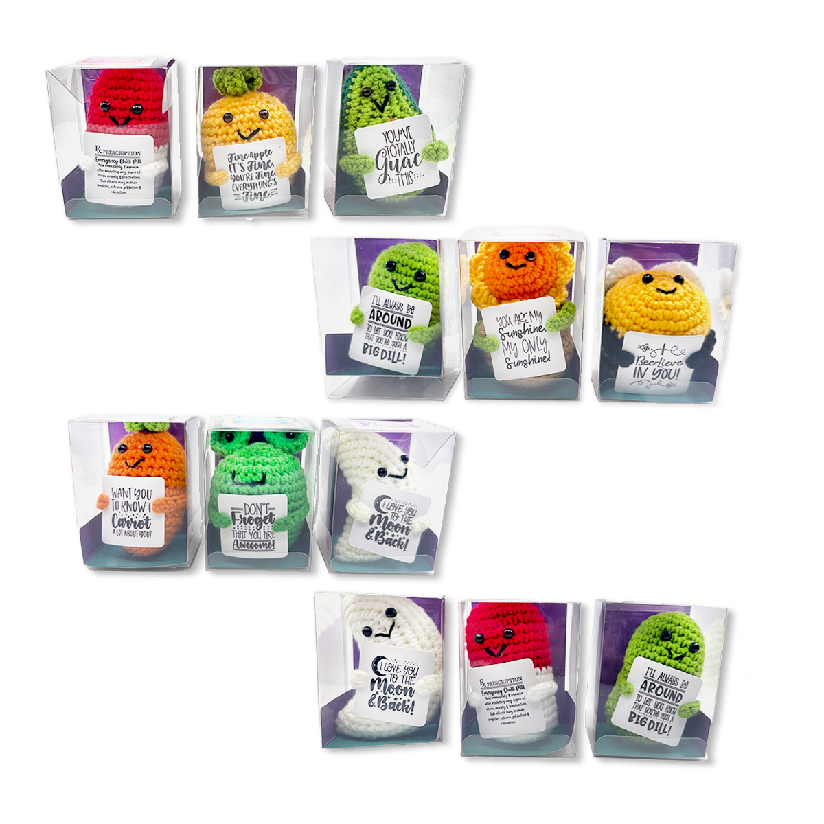 Emotional Support Crochet Plush Pals Boxed