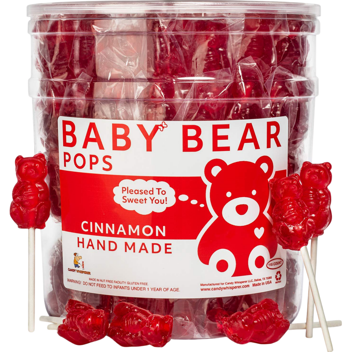 Cinnamon Bear Lollipops